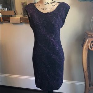 Purple glitter cocktail dress